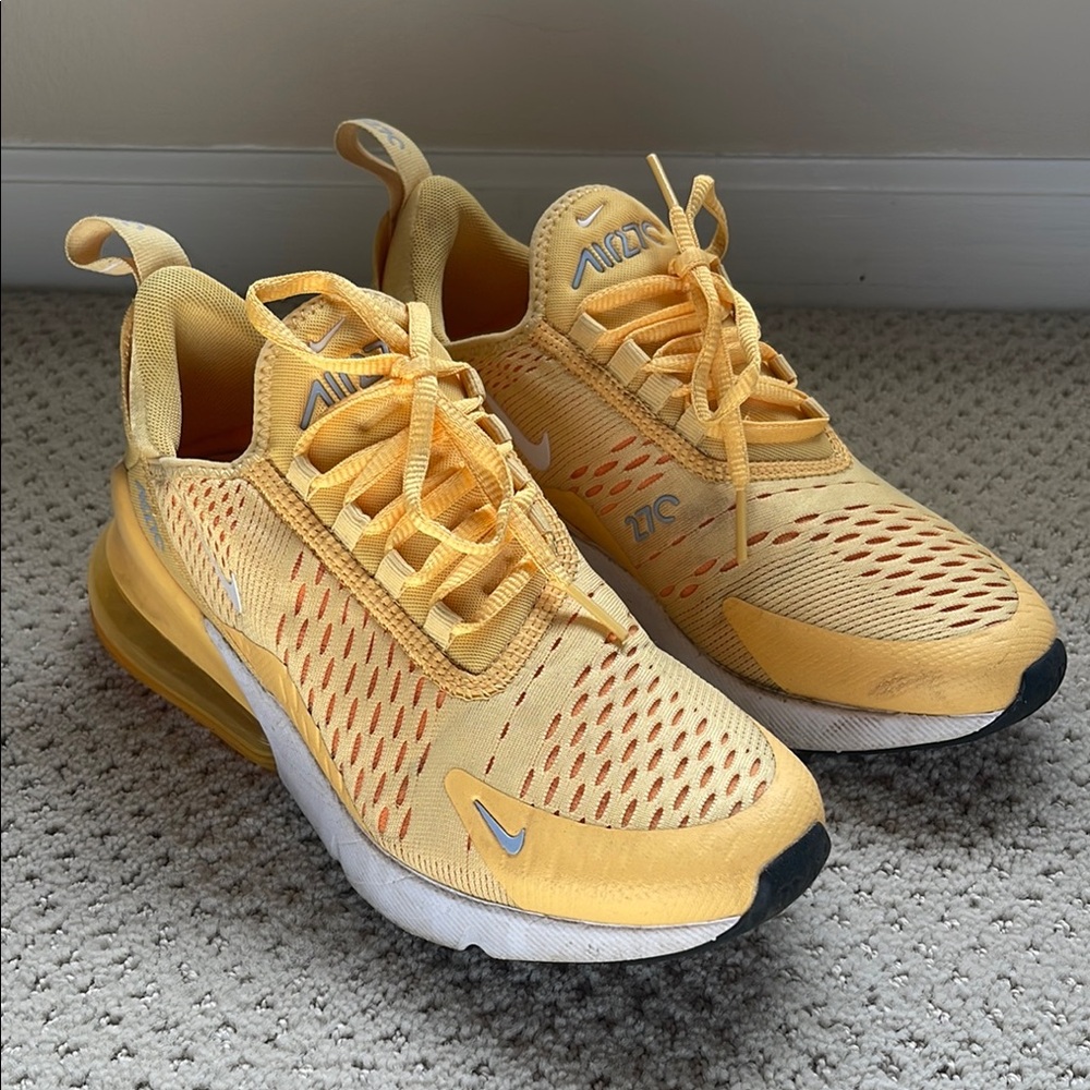 Nike Air Max 270 Yellow Sneakers